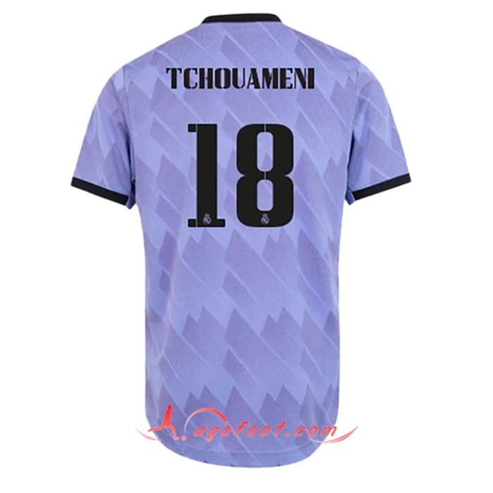 Maillot de Foot Real Madrid (TCHOUAMENI #18) 2022/23 Exterieur