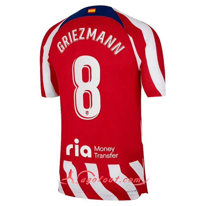 Maillot de Foot Atletico Madrid (GRIEZMANN #8) 2022/23 Domicile
