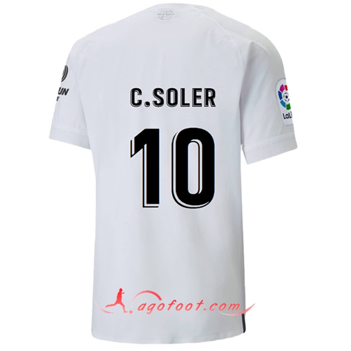 Maillot de Foot Valencia (C.SOLER #10) 2022/23 Domicile