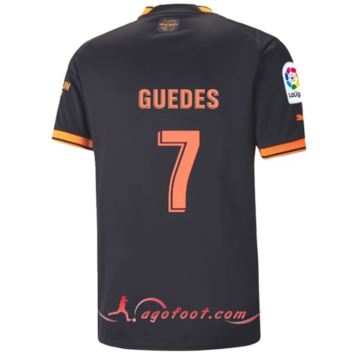 Maillot de Foot Valencia (GUEDES #7) 2022/23 Exterieur