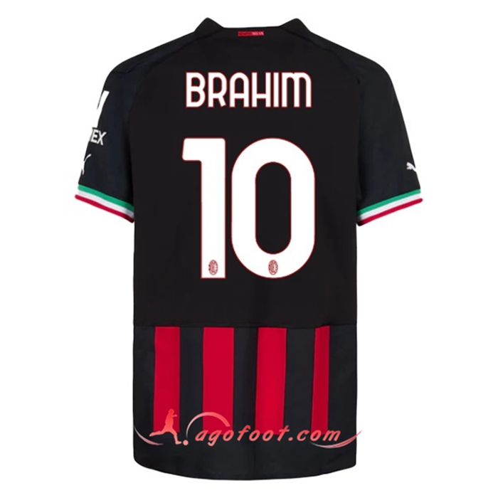 Maillot de Foot Milan AC (BRAHIM #10) 2022/23 Domicile