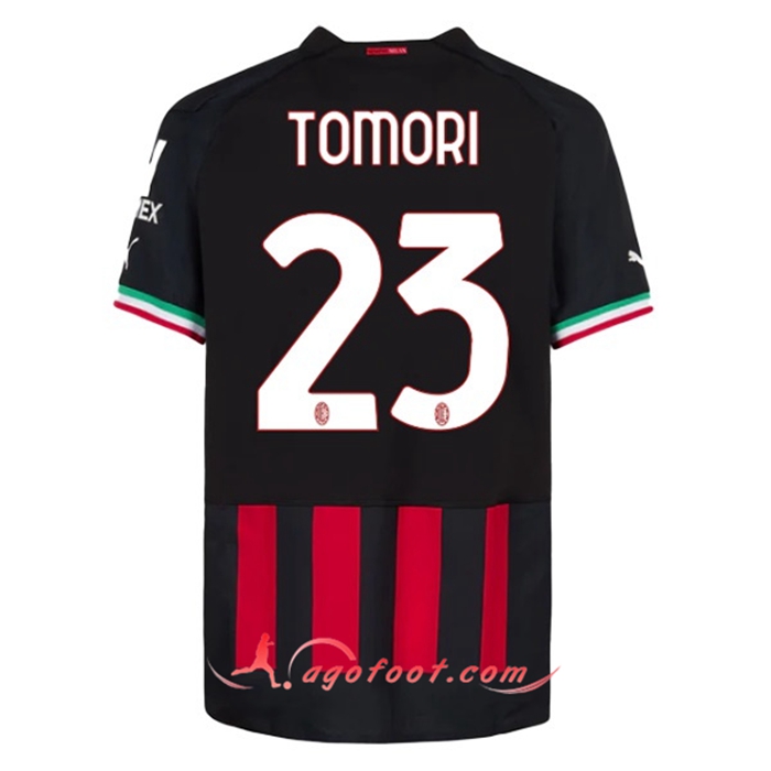 Maillot de Foot Milan AC (TOMORI #23) 2022/23 Domicile