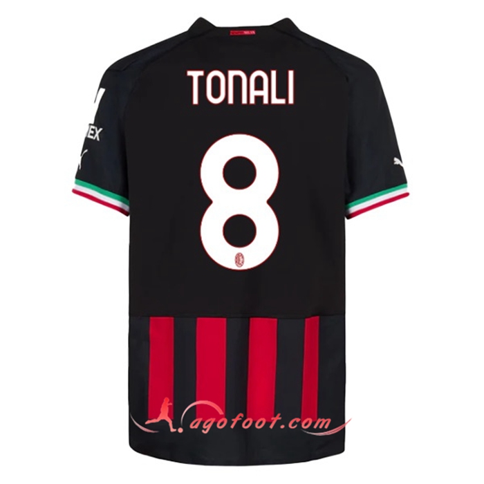 Maillot de Foot Milan AC (TONALI #8) 2022/23 Domicile