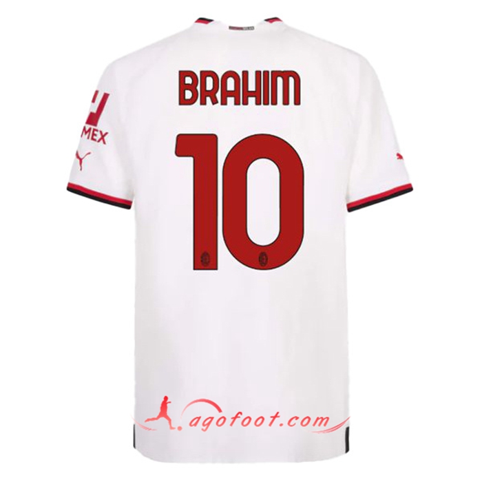 Maillot de Foot Milan AC (BRAHIM #10) 2022/23 Exterieur