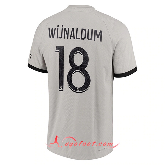 Maillot de Foot PSG (WIJNALDUM #18) 2022/23 Exterieur