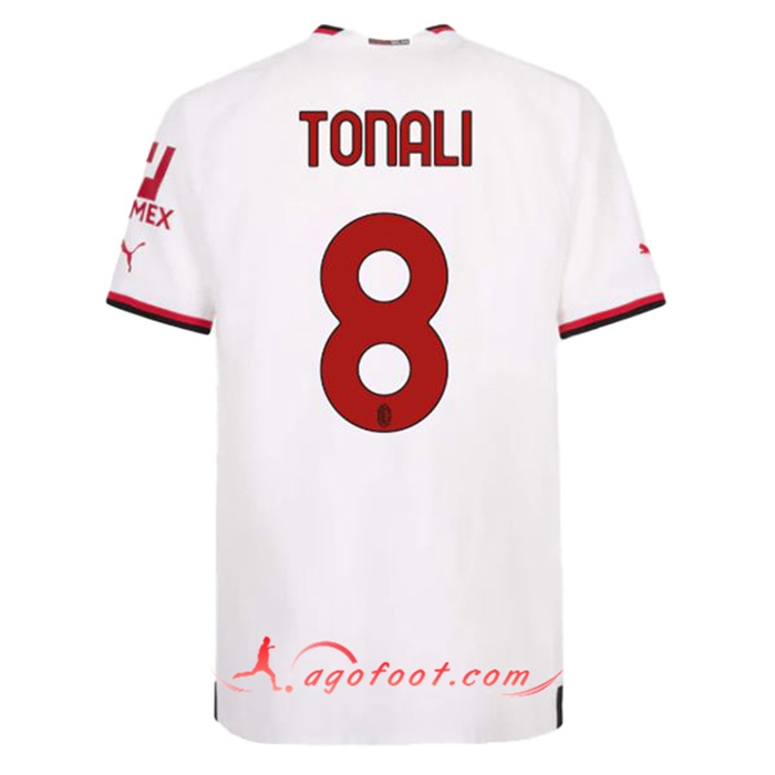 Maillot de Foot Milan AC (TONALI #8) 2022/23 Exterieur