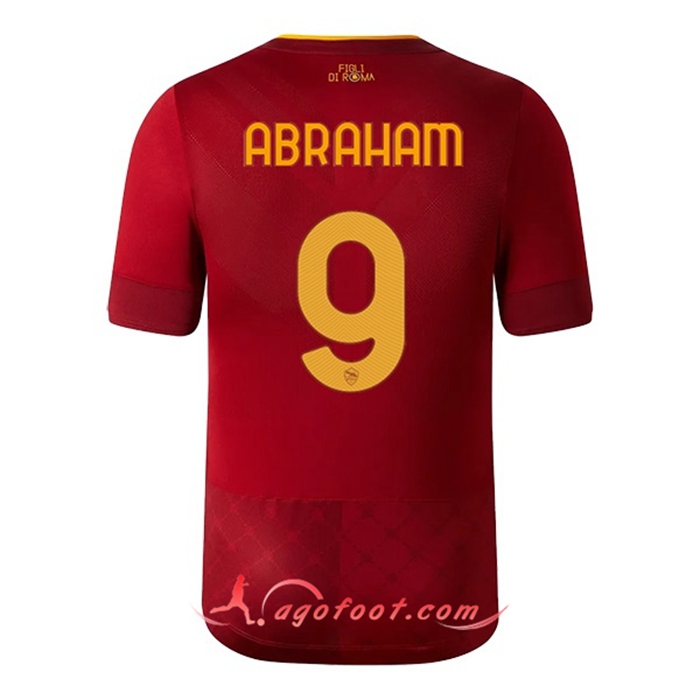 Maillot de Foot As Rome (ABRAHAM #9) 2022/23 Domicile