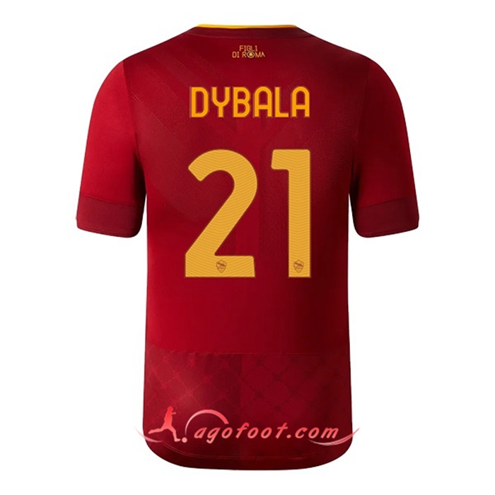 Maillot de Foot As Rome (DYBALA #21) 2022/23 Domicile