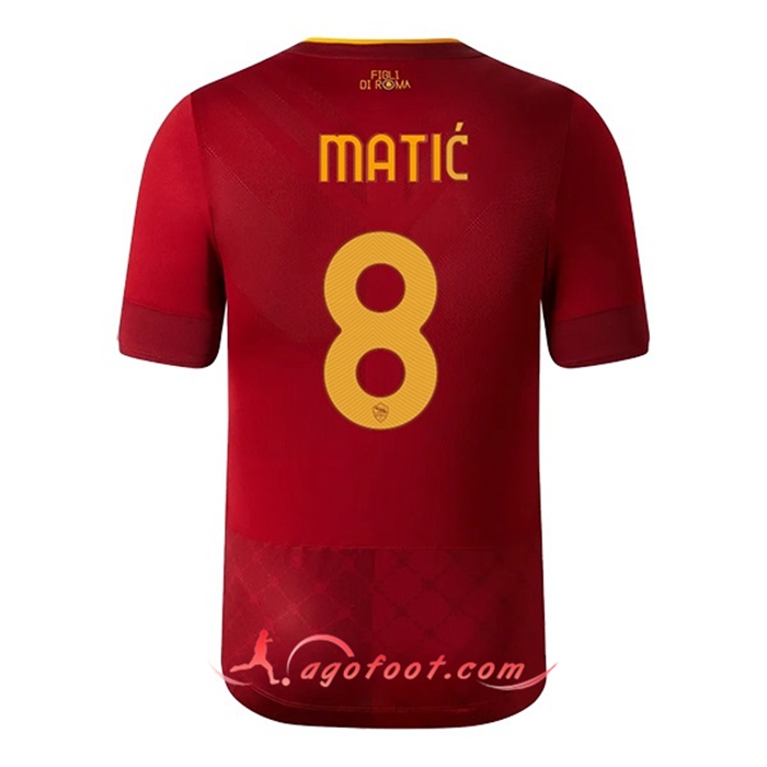 Maillot de Foot As Rome (MATIĆ #8) 2022/23 Domicile