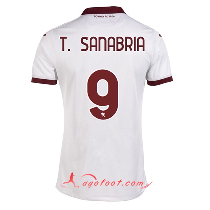 Maillot de Foot Torino (T. SANABRIA #9) 2022/23 Exterieur