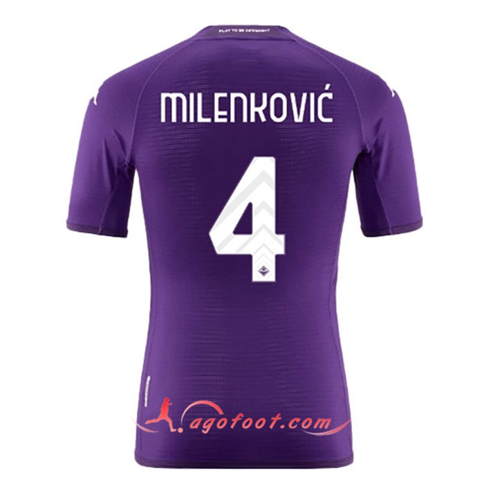 Maillot de Foot ACF Fiorentina (MILENKOVIĆ #4) 2022/23 Domicile