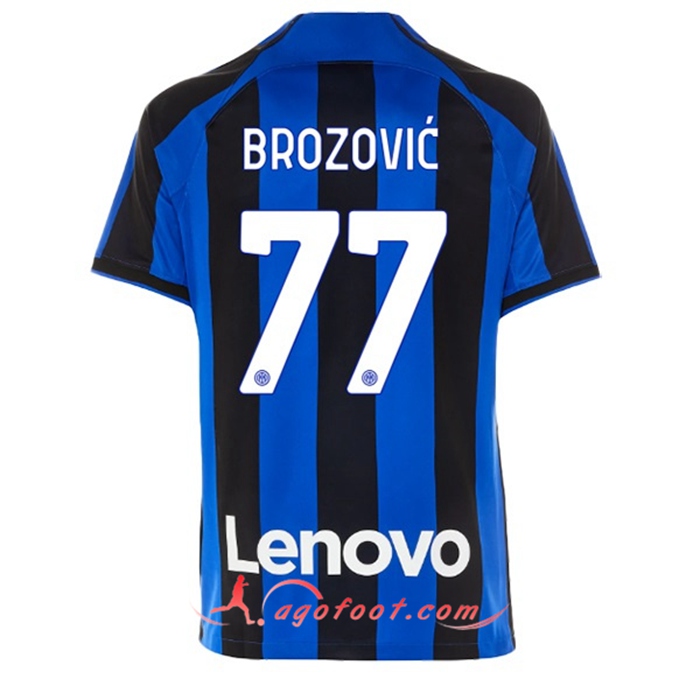 Maillot de Foot Inter Milan (BROZOVIĆ #77) 2022/23 Domicile