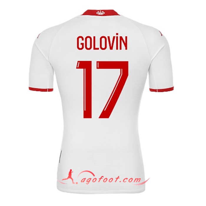 Maillot de Foot AS Monaco (GOLOVIN #17) 2022/23 Domicile