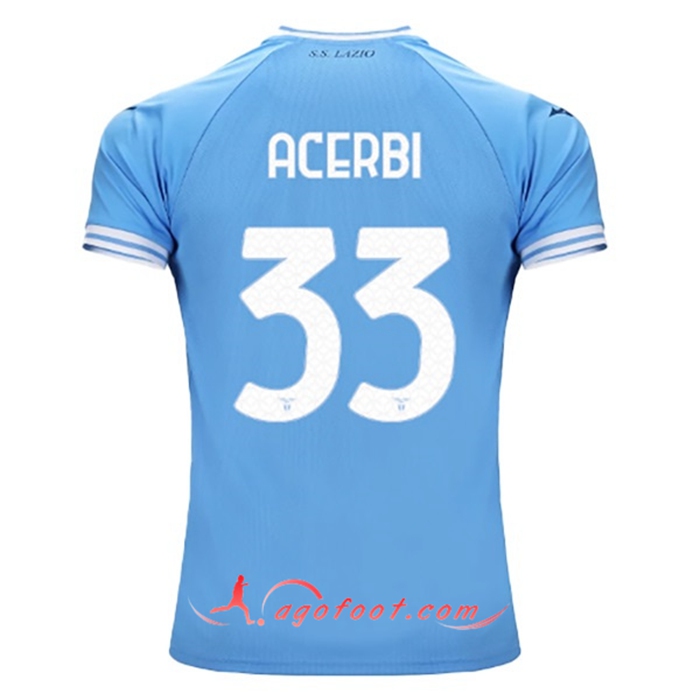 Maillot de Foot SS Lazio (ACERBI #33) 2022/23 Domicile