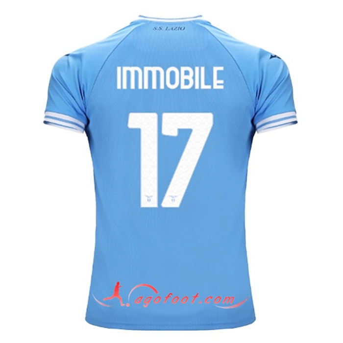 Maillot de Foot SS Lazio (IMMOBILE #17) 2022/23 Domicile