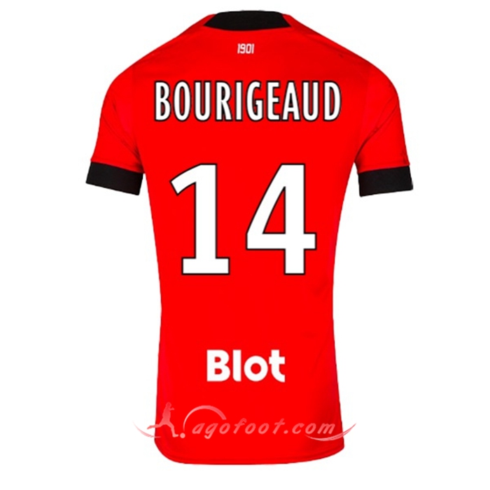 Maillot de Foot Stade Rennais (BOURIGEAUD #14) 2022/23 Domicile