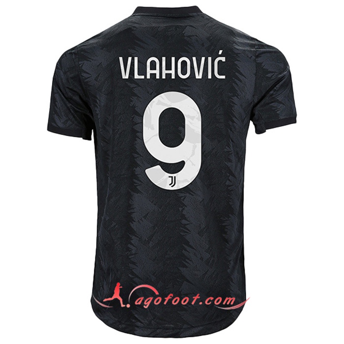 Maillot de Foot Juventus (VLAHOVIĆ #9) 2022/23 Exterieur