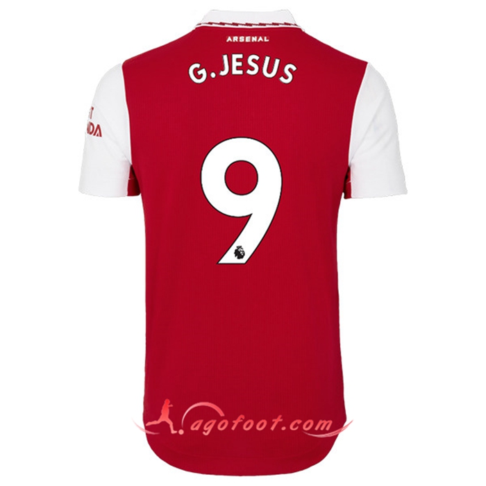 Maillot de Foot Arsenal (G.JESUS #9) 2022/23 Domicile