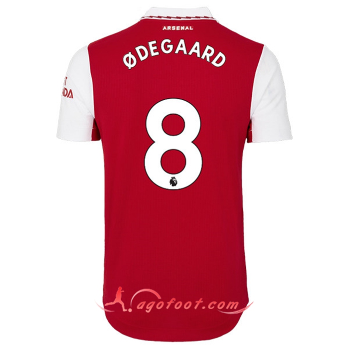 Maillot de Foot Arsenal (ODEGAARD #8) 2022/23 Domicile