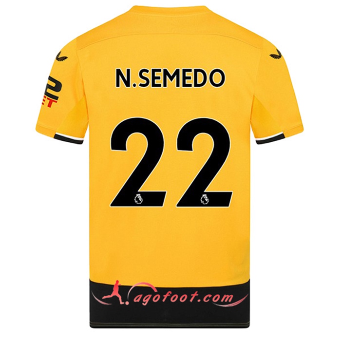 Maillot de Foot Wolves (N.SEMEDO #22) 2022/23 Domicile