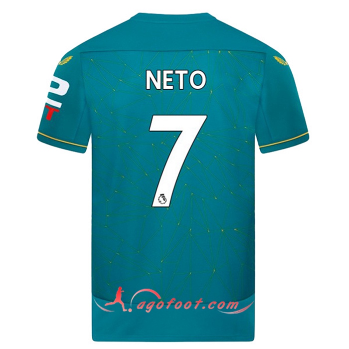 Maillot de Foot Wolves (NETO #7) 2022/23 Exterieur