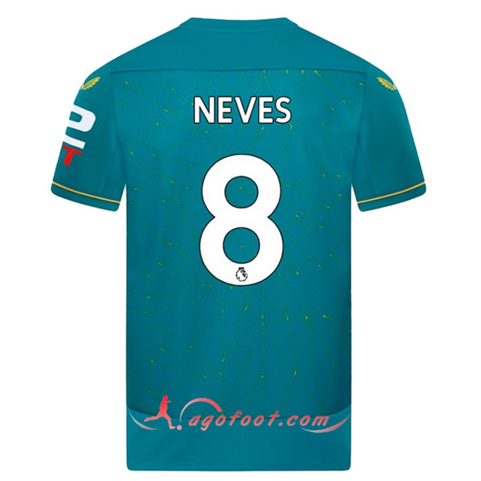 Maillot de Foot Wolves (NEVES #8) 2022/23 Exterieur