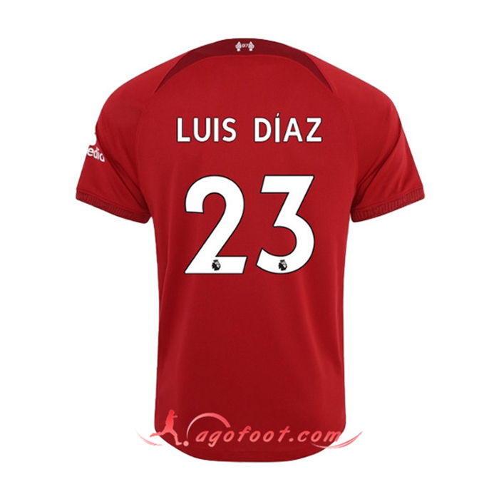 Maillot de Foot Liverpool (LUIS DIAZ #23) 2022/23 Domicile
