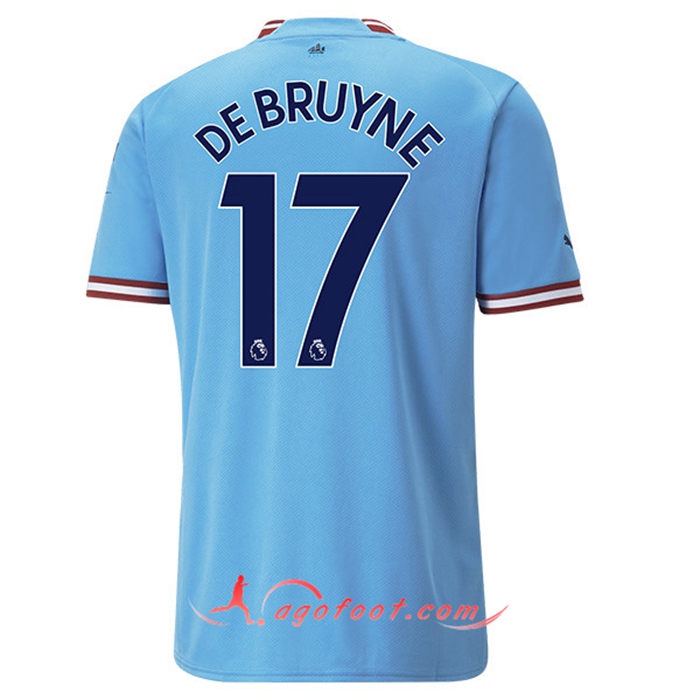 Maillot de Foot Manchester City (DE BRUYNE #17) 2022/23 Domicile