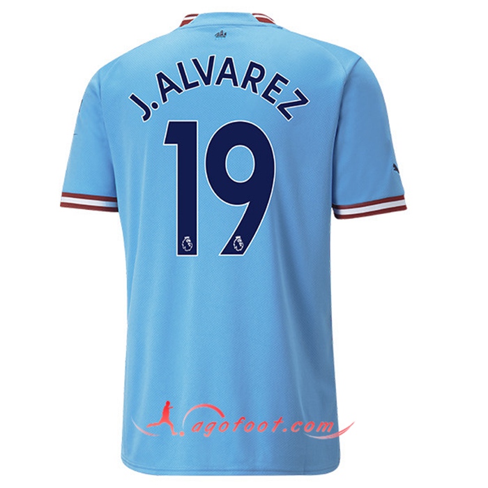 Maillot de Foot Manchester City (J.ALVAREZ #19) 2022/23 Domicile