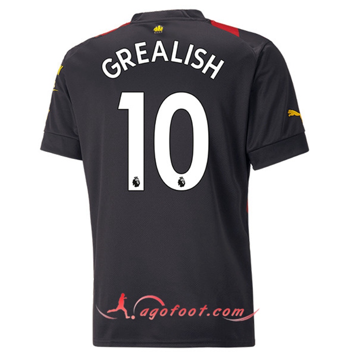 Maillot de Foot Manchester City (GREALISH #10) 2022/23 Exterieur