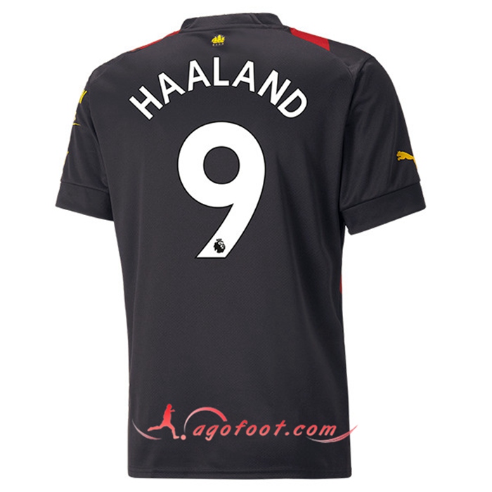 Maillot de Foot Manchester City (HAALAND #9) 2022/23 Exterieur
