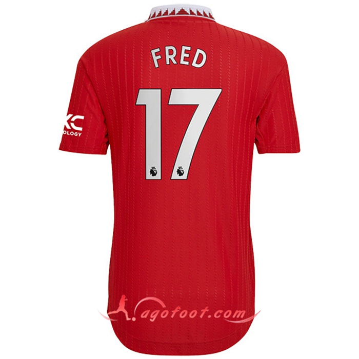 Maillot de Foot Manchester United (FRED #17) 2022/23 Domicile