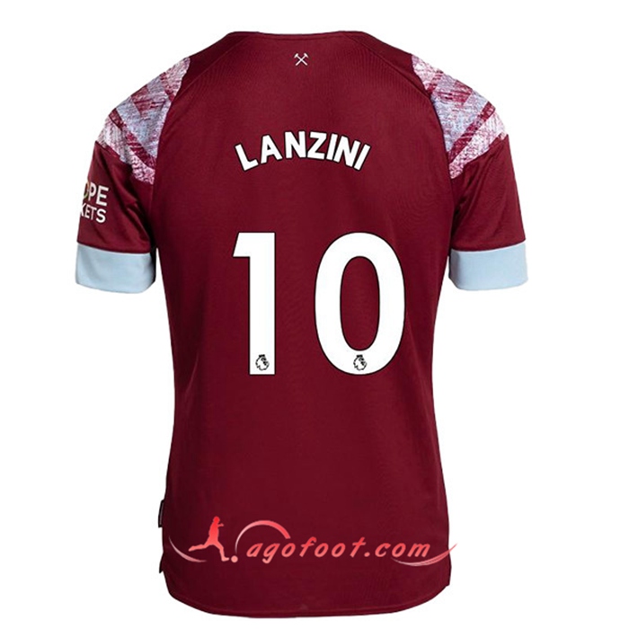 Maillot de Foot West Ham (LANZINI #10) 2022/23 Domicile