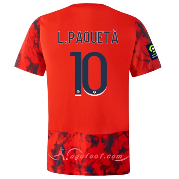 Maillot de Foot Lyon (L.PAQUETÁ #10) 2022/23 Exterieur