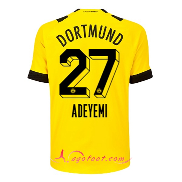Maillot de Foot Dortmund BVB (ADEYEMI #27) 2022/23 Domicile