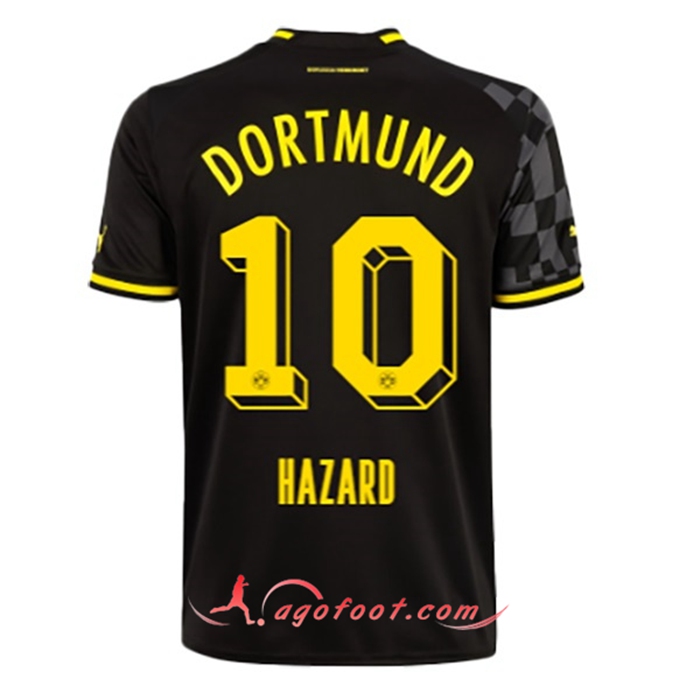 Maillot de Foot Dortmund BVB (HAZARD #10) 2022/23 Exterieur