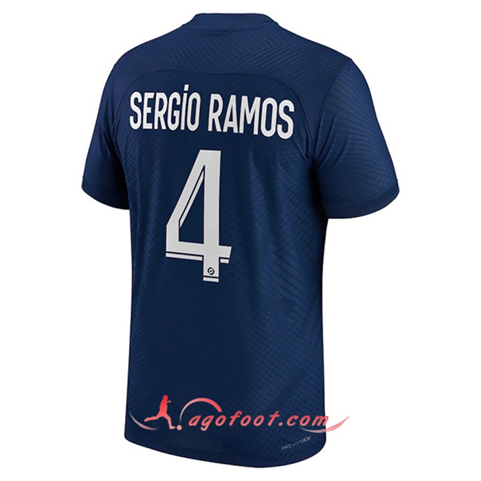 Maillot de Foot PSG (SERGIO RAMOS #4) 2022/23 Domicile