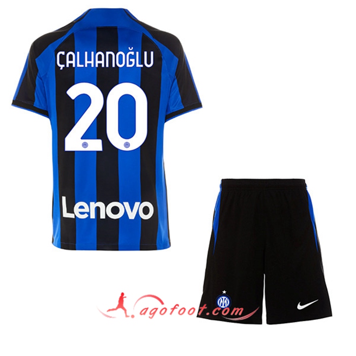 Maillot de Foot Inter Milan (ÇALHANOĞLU #20) Enfants Domicile 2022/23