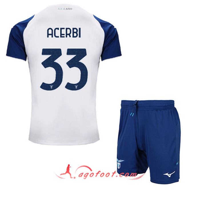 Maillot de Foot SS Lazio (ACERBI #33) Enfants Third 2022/23