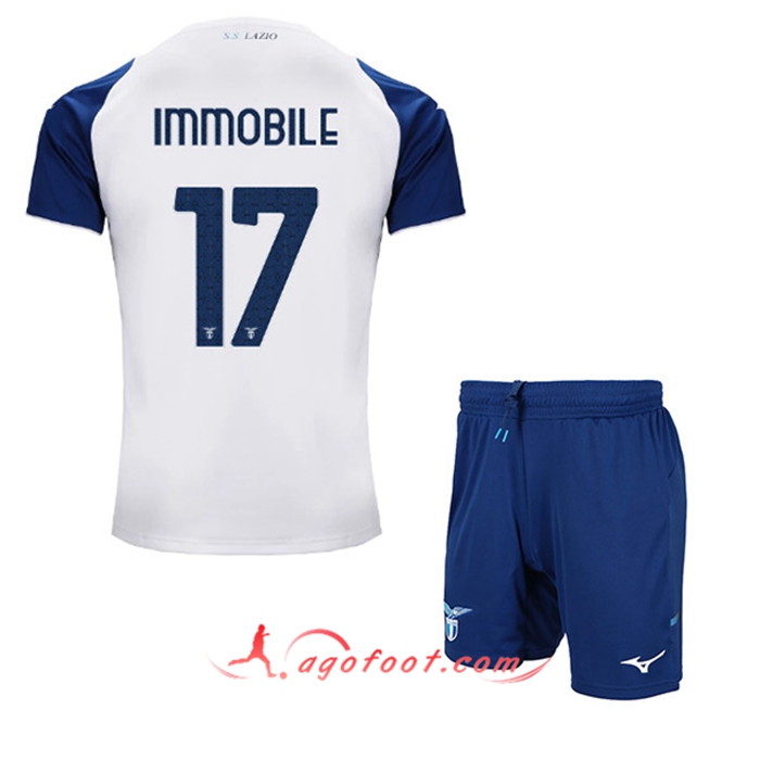 Maillot de Foot SS Lazio (IMMOBILE #17) Enfants Third 2022/23