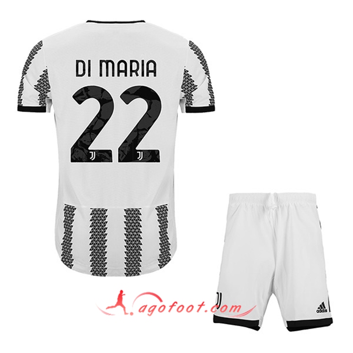 Maillot de Foot Juventus (DI MARIA #22) Enfants Domicile 2022/23
