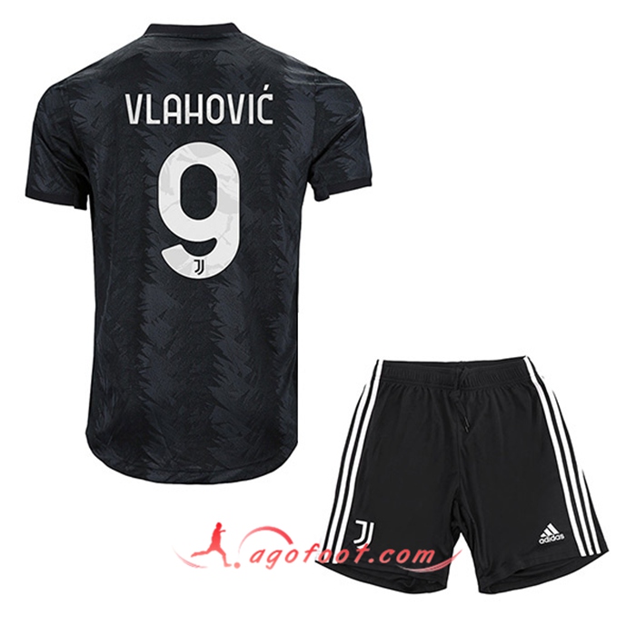 Maillot de Foot Juventus (VLAHOVIĆ #9) Enfants Exterieur 2022/23