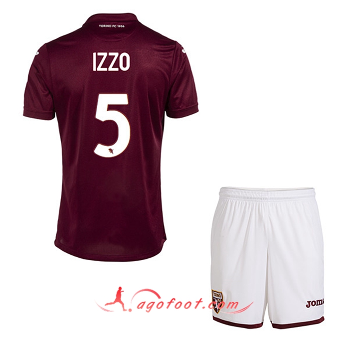 Maillot de Foot Torino (IZZO #5) Enfants Domicile 2022/23