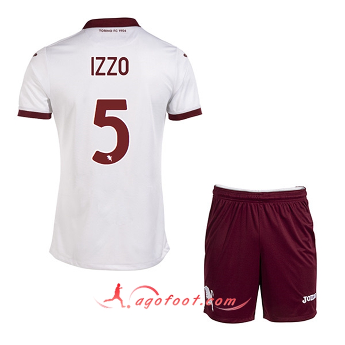 Maillot de Foot Torino (IZZO #5) Enfants Exterieur 2022/23