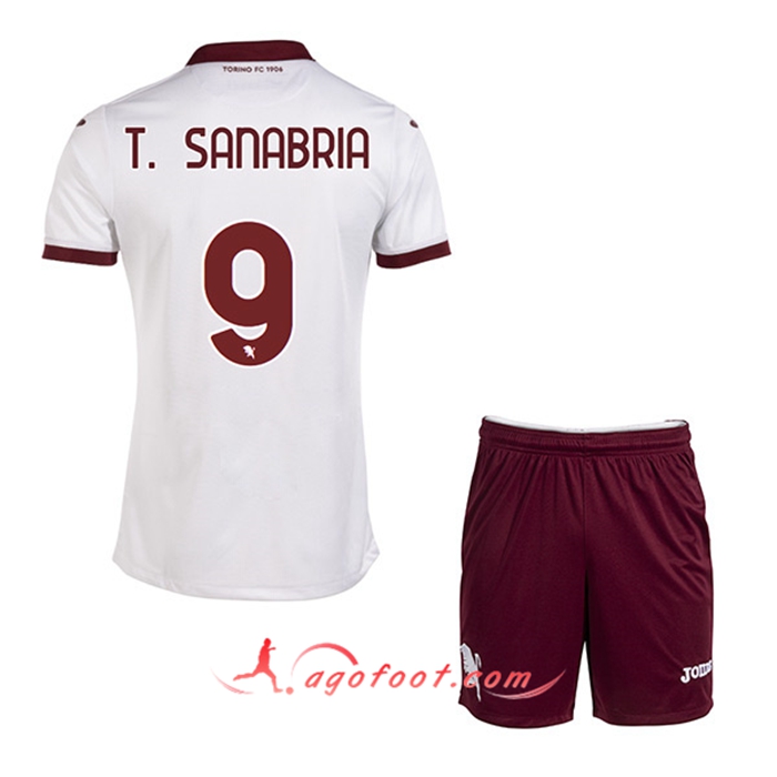Maillot de Foot Torino (T. SANABRIA #9) Enfants Exterieur 2022/23
