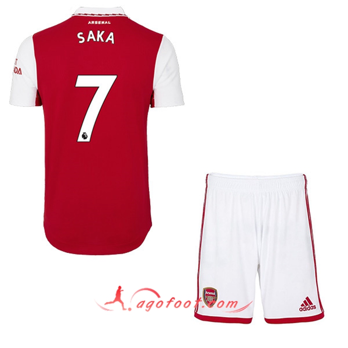 Maillot de Foot Arsenal (SAKA #7) Enfants Domicile 2022/23
