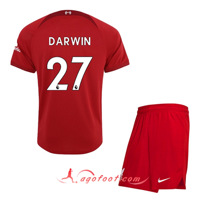 Maillot de Foot Liverpool (DARWIN #27) Enfants Domicile 2022/23