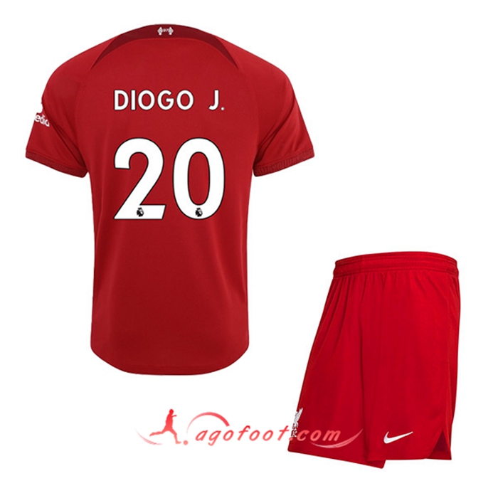 Maillot de Foot Liverpool (DIOGO J. #20) Enfants Domicile 2022/23