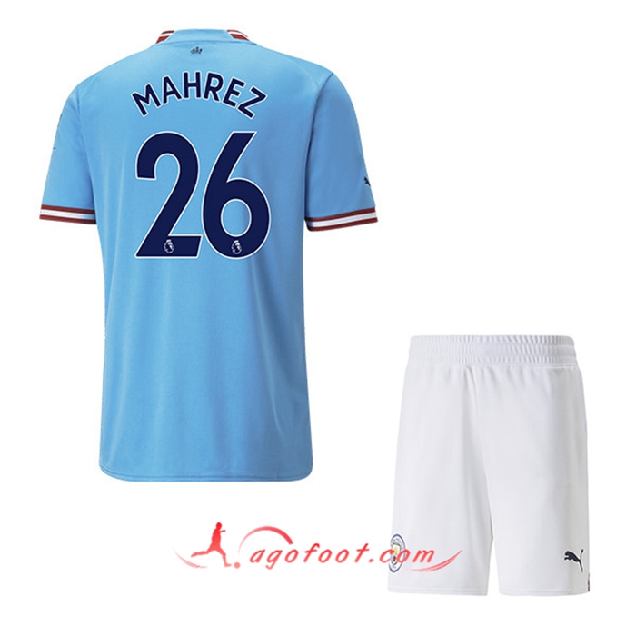 Maillot de Foot Manchester City (MAHREZ #26) Enfants Domicile 2022/23