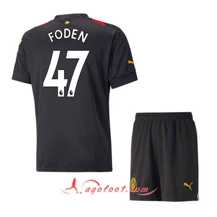 Maillot de Foot Manchester City (FODEN #47) Enfants Exterieur 2022/23